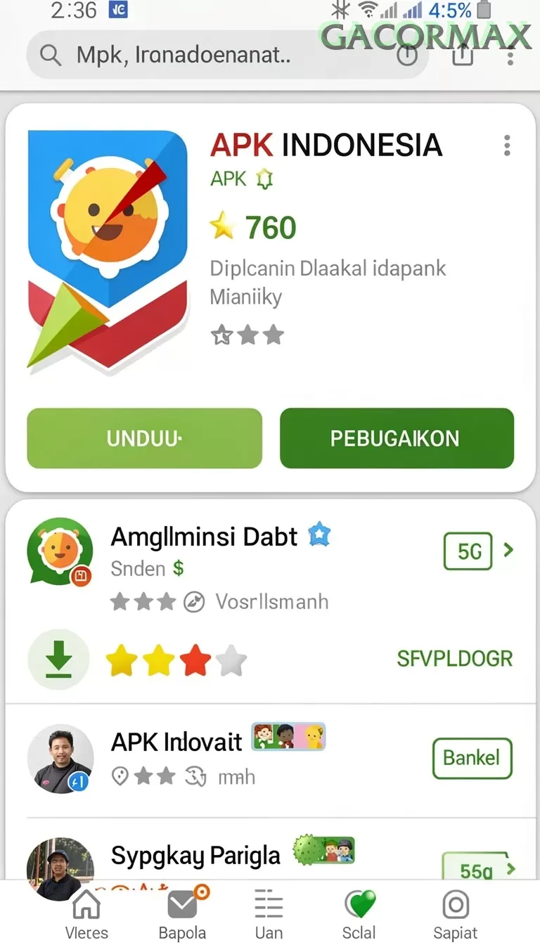 Cuplikan layar JNTWIN — pengaturan akun